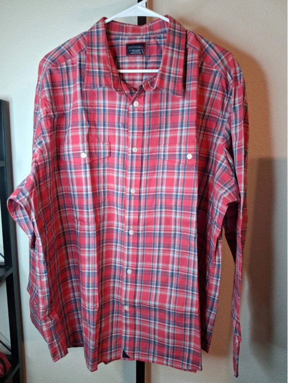 UNTUCKit Plaid Long-Sleeve Button-down Shirt Nwot size XXX-Large